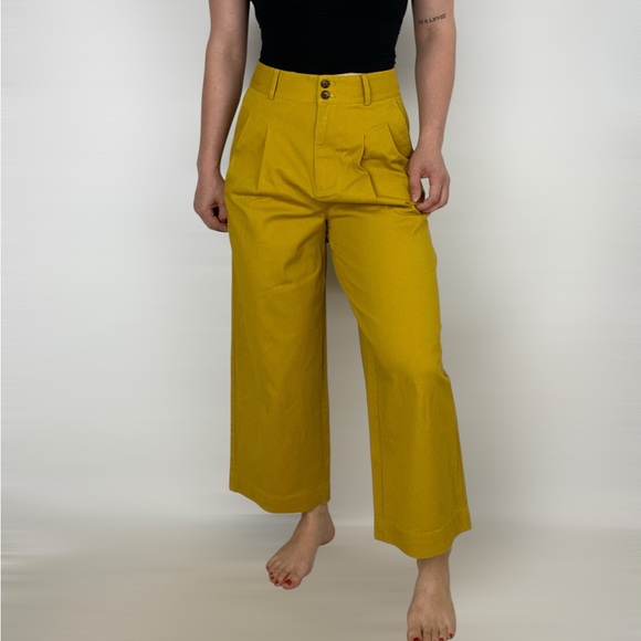 Madewell Pants - MADEWELL Pleated Wide Leg Pant in Golden Pecan